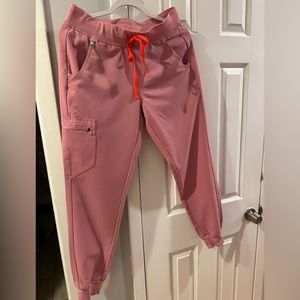 Figs Zamora Joggers Chalk Pink Size Small Gently Worn Good Condition
